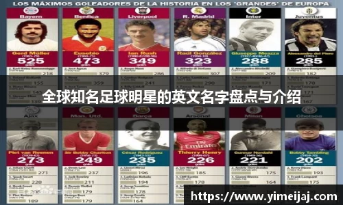 全球知名足球明星的英文名字盘点与介绍
